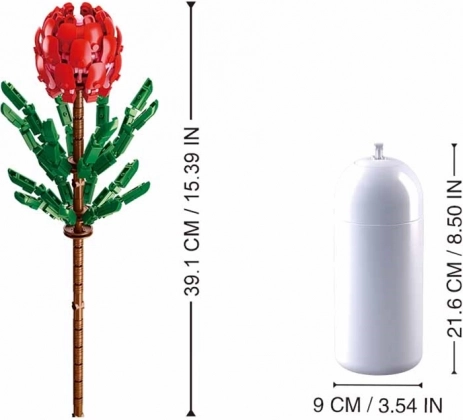 Elegant vase og imponerende højde