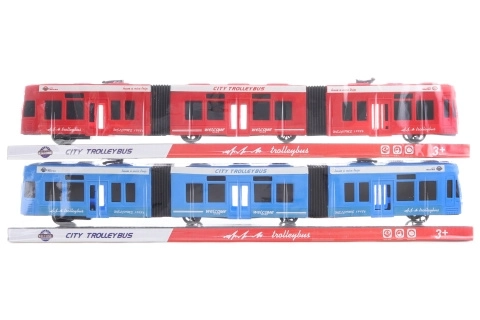 Plastisk trolleybus til børn