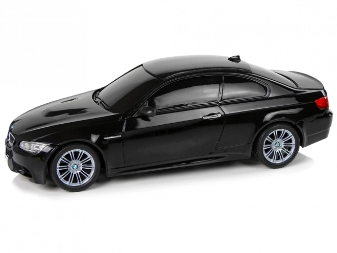 BMW M3 fjernstyret bil sort 2.4G fjernbetjening rat 1:18 lydlys