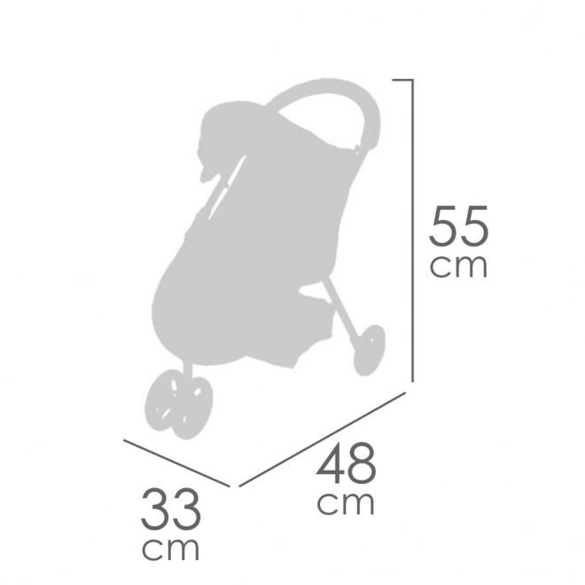 DeCuevas 90251 Sportsvogn til dukker trehjulet GALA 2023 - 55 cm