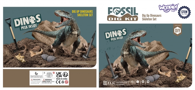 WOOPIE udgravningssæt 6-i-1 dinosaurknogler for den lille arkæolog