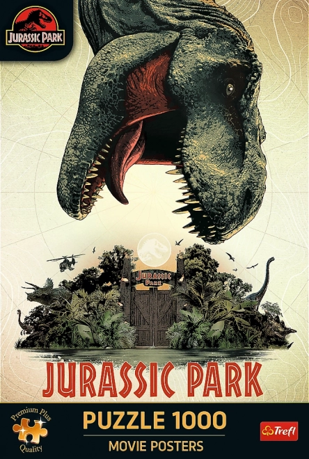 TREFL Puzzle Premium Plus Jurassic Park: Filmplakat 1000 brikker