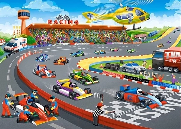Puslespil med 120 brikker – FORMULA RACING