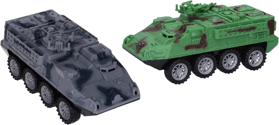 Militærkøretøj med friktionsmotor 17 cm