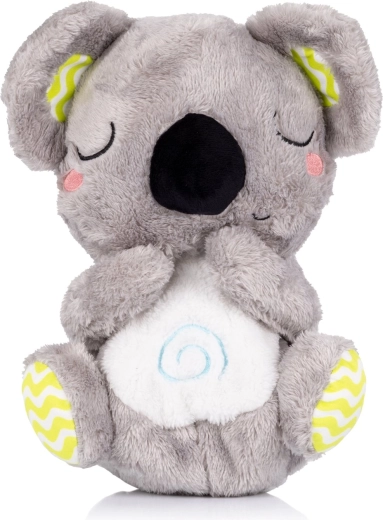 Plys legetøj der “trækker vejret” med musik CHIPOLINO koala grøn/grå