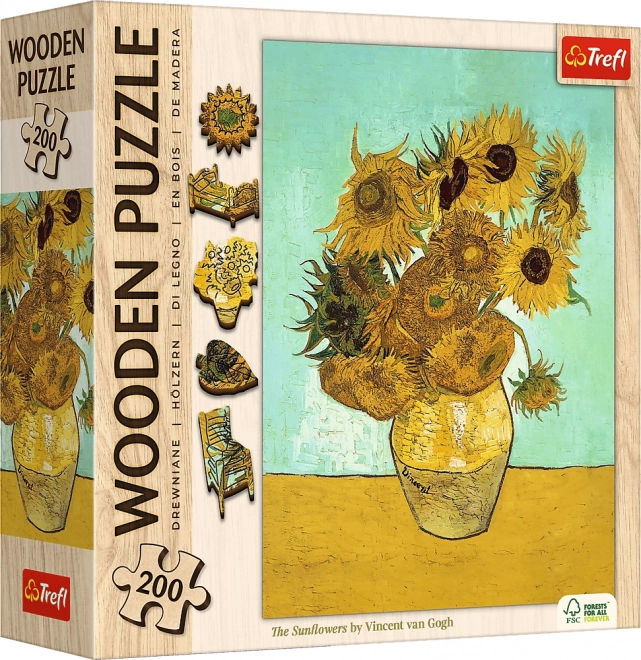 TrefL træpuslespil Vincent van Gogh - Solsikker