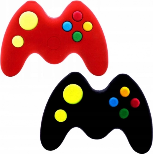 ASTRA viskelæder med motiv af spillecontroller (mix af farver)