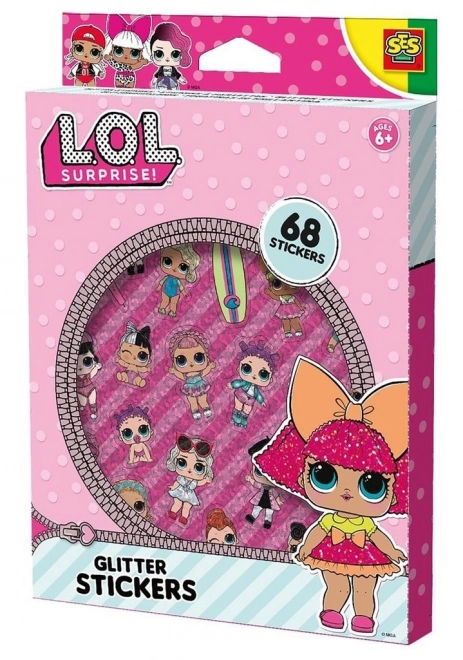 SES Klistermærker med glimmer L.O.L.