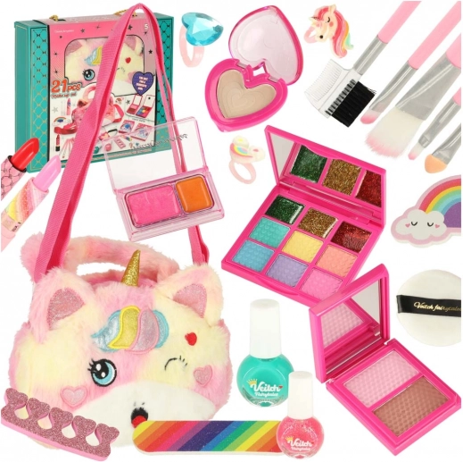 Unicorn makeupsæt til børn, 21 dele
