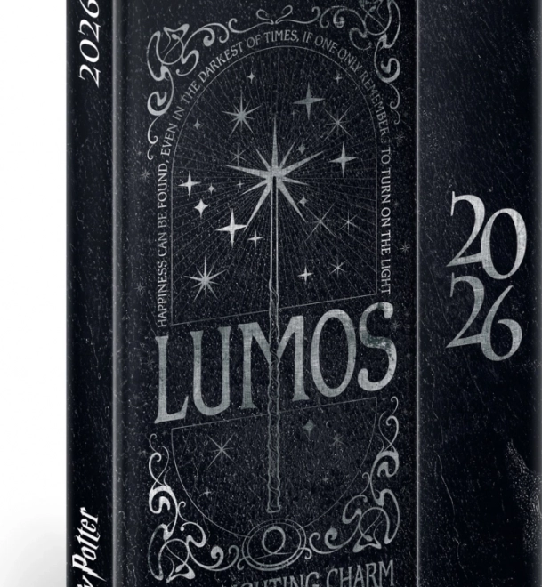 Ugentlig magnetisk dagbog Harry Potter Lumos 2026, 11 x 16 cm