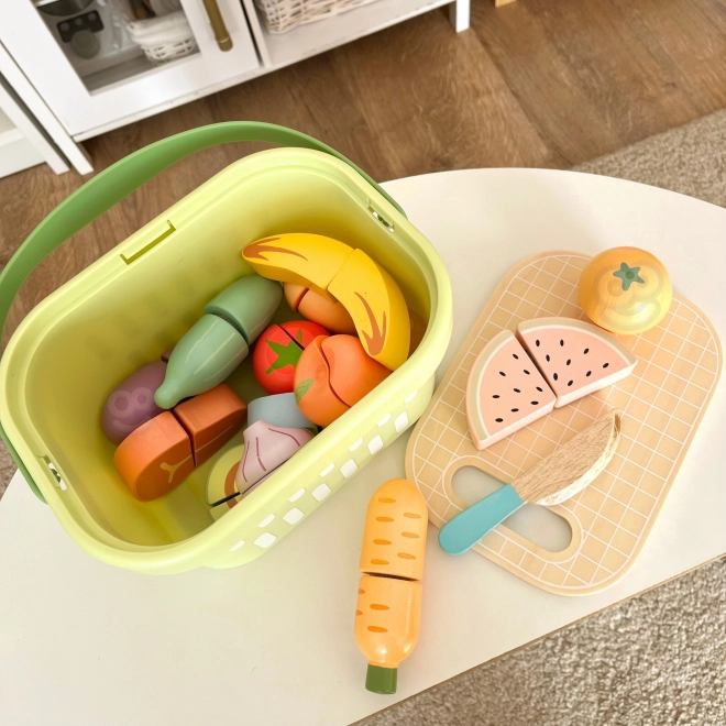 Træsæt til madskæring Tooky Toy