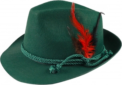 Traditionelt look med farvet fjer