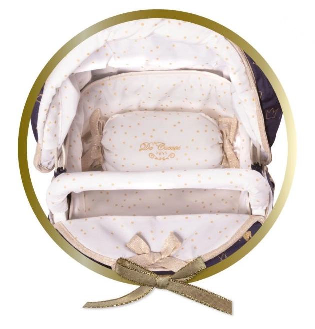 DeCuevas 80732 Dukkevogn til dukker 3 i 1 XL med taske Classic Gold 2020 - 81 cm