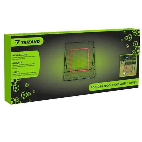 Træningsfodboldmål med målskive 100x100 cm