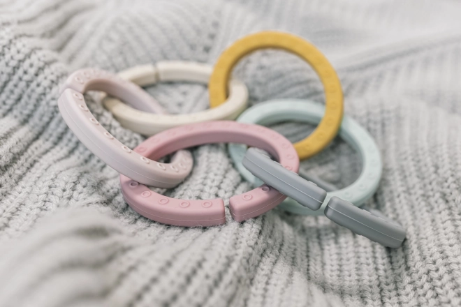 Silikone multifunktionelle ringe kæde, Multifarvet