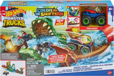 HOT WHEELS MONSTER TRUCKS Color Shifters – krokodillekæber legesæt