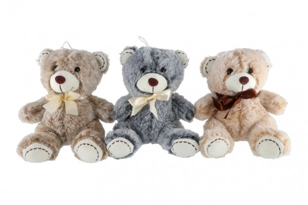 Plys bamse med sløjfe