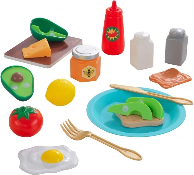 KidKraft Create & Cook: avocadotoast – træmorgensæt