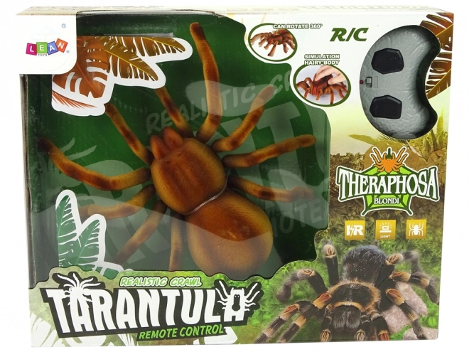 Fjernstyret edderkop Tarantula Infrarød Brun R/C