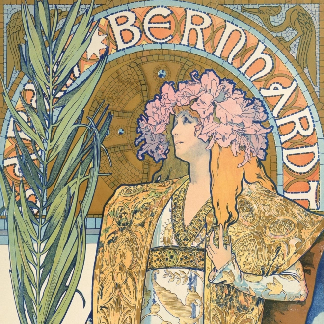 Notekalender Alfons Mucha 2025, 30 × 30 cm