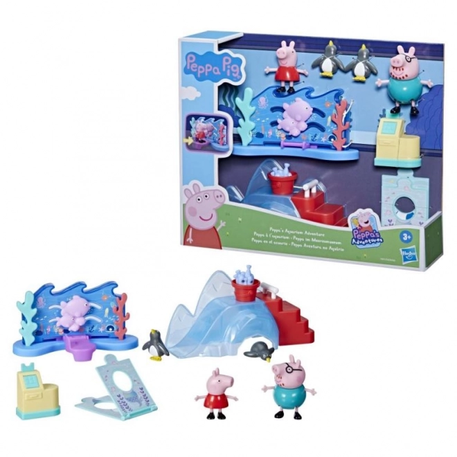 Sæt figurer Peppa Pig - Eventyr i akvariet