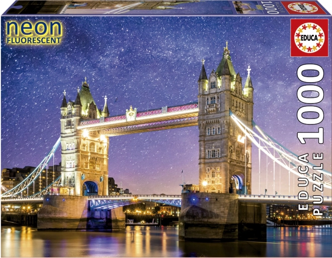 Lysende puslespil Tower Bridge i London 1000 brikker