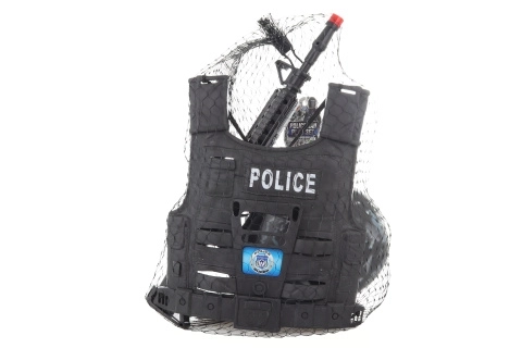 Sæt med politi vest