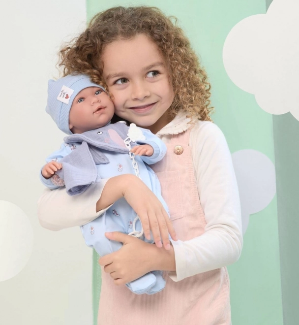 Dragt til dukke spædbarn New Born størrelse 40-42 cm med tilbehør