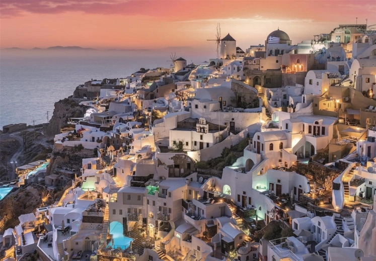 Puzzle Nuancer af Santorini 1000 brikker