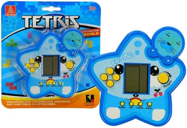Elektronisk spil TETRIS i stjerneform – blå