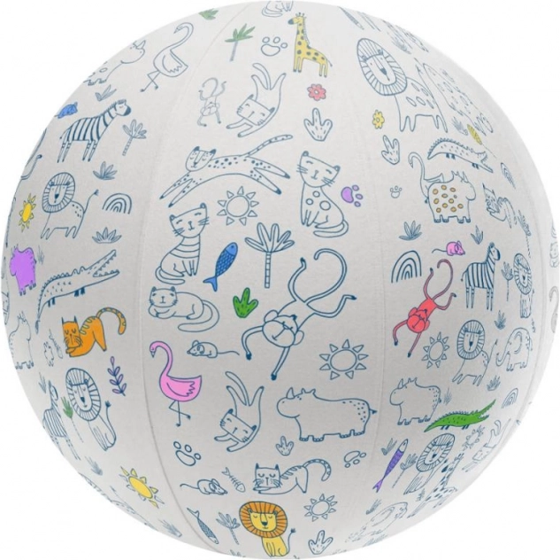 farvelægningsbold med dyr 45 cm ARTO