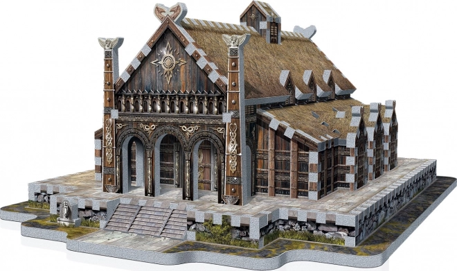 WREBBIT 3D puslespil Ringenes Herre: Den Gyldne Sal Edoras