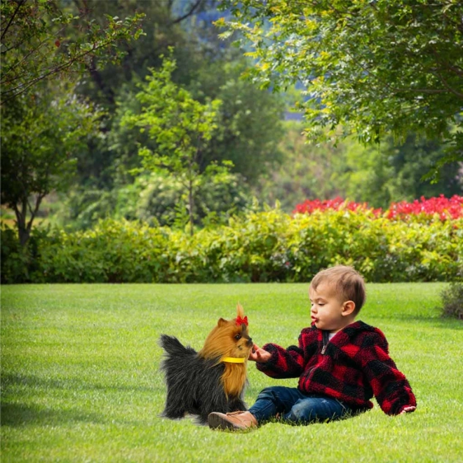 Interaktiv plysbamse Yorkie-hund