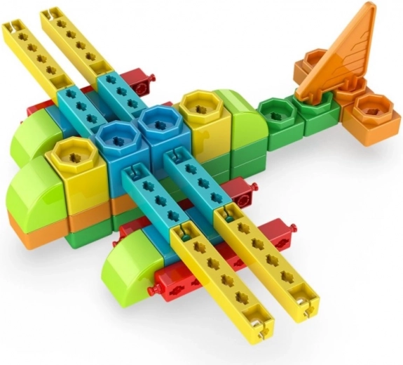 Let sammenklikning og store farverige dele