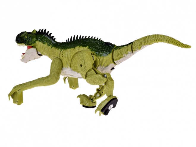 Grøn dinosaur med fjernbetjening