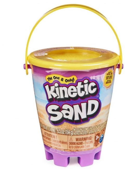 Kinetisk sand lille spand med flydende sand