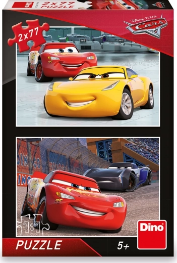 Puslespil CARS 3 racerkørere 2×77 brikker