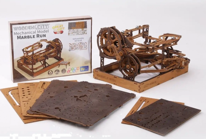 WOODEN CITY 3D træpuslespil Kuglebane 265 dele