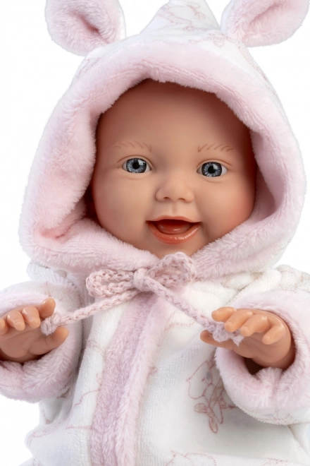 Llorens Little Baby realistisk dukke baby med blødt stofkrop
