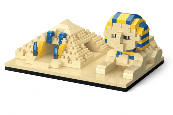 KOCO Byggesæt Pyramide med Sfinks 410 dele 11,5x8x5,5 cm