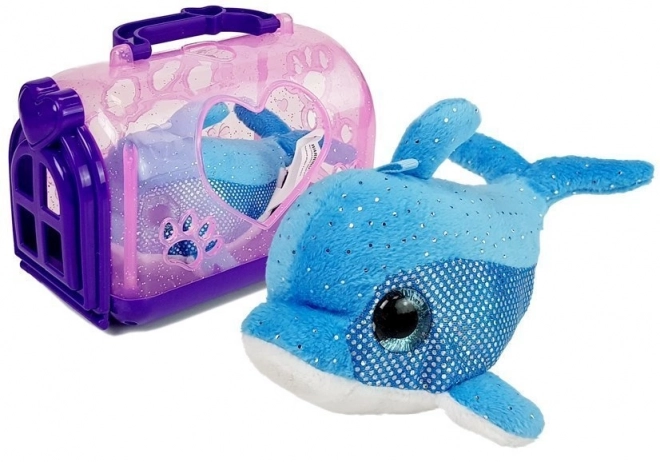Delfin med maskot Transportør