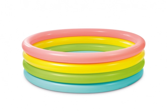 Farverig oppustelig pool - 168 cm
