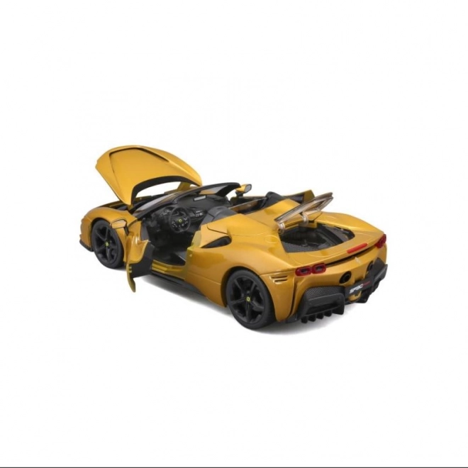 Bburago Ferrari SF90 Spider i skala 1:18 - gul