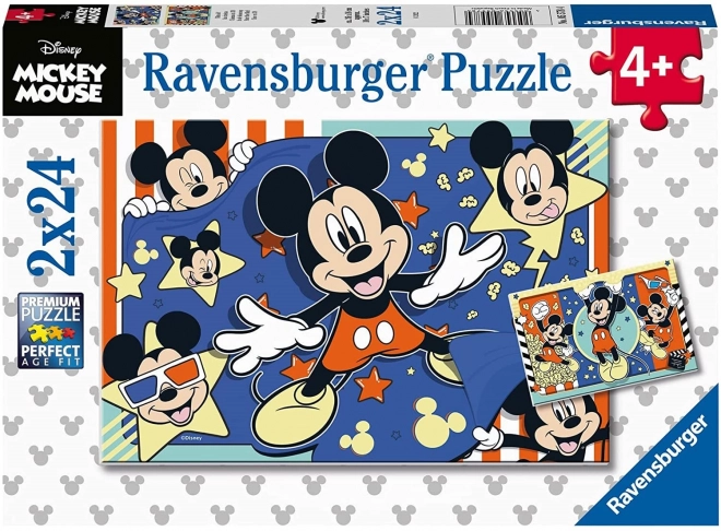 Ravensburger puslespil Mickey Mouse 2x24 brikker
