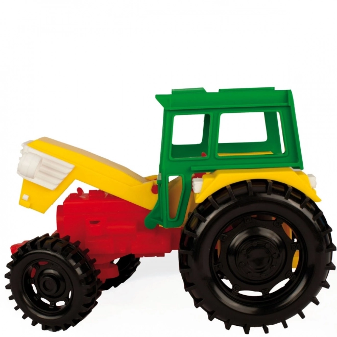 Traktor med hesteanhænger