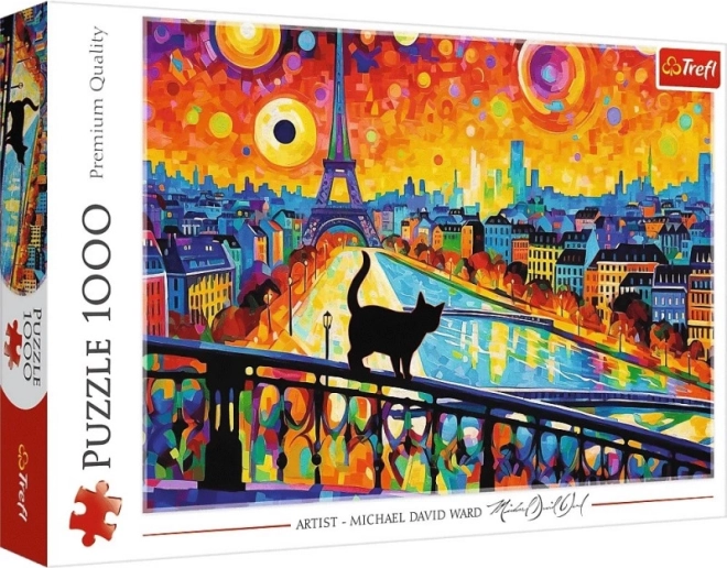 Puslespil 1000 stk. Katte i Paris