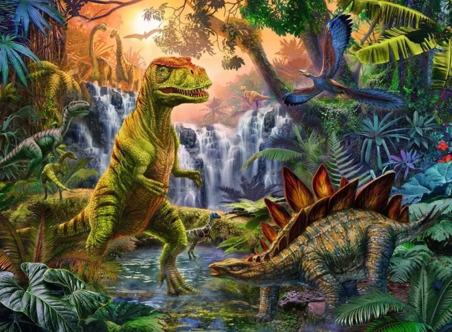 Puslespil I dinosaurernes rige XXL 100 brikker