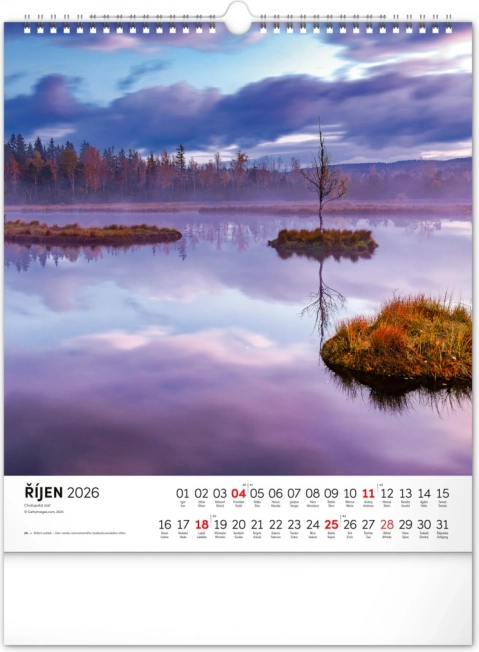 Vægkalender Šumava 2026
