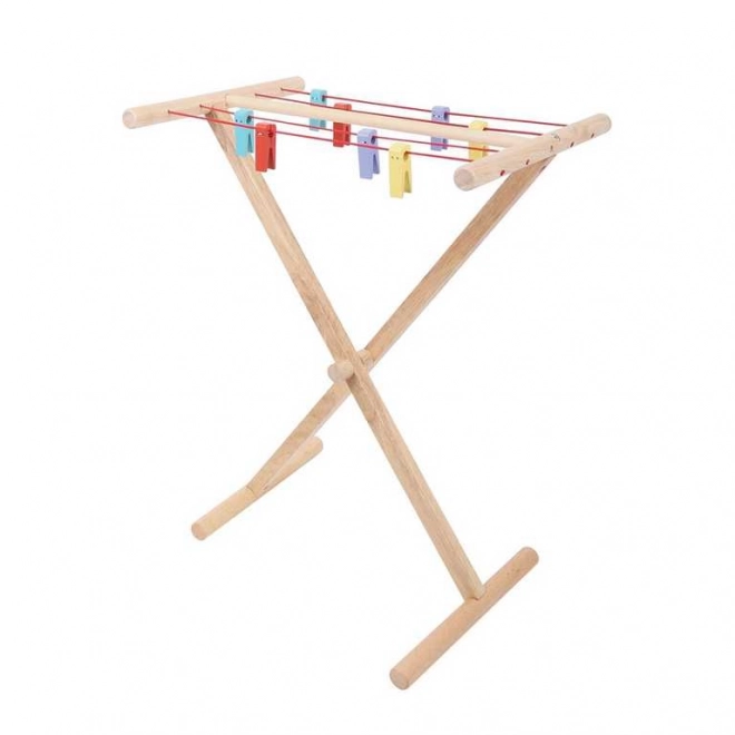 Træ tørrestativ til tøj Bigjigs Toys