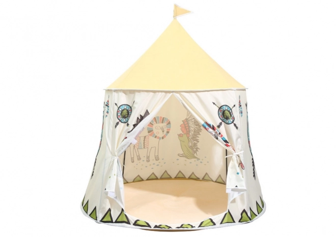 Indiansk telt til børn Beige 125 cm